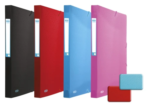 Teczka z gumką A4/40mm czarna URBAN 400104371 ELBA