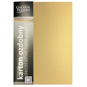 Karton ozdobny A4 MILLENIUM złoty 250g. (20ark.) 200776 Galeria Papieru