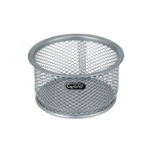 Pojemnik na spinacze srebrny metalowy GRAND 120-1120