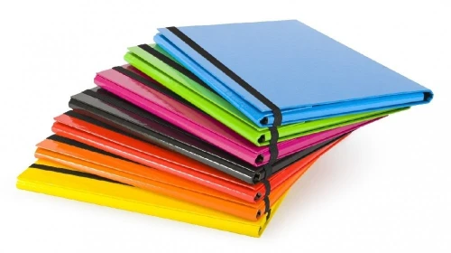 Teczka skrzydłowa z gumką CARIBIC żółta 2cm 342/28 VAUPE