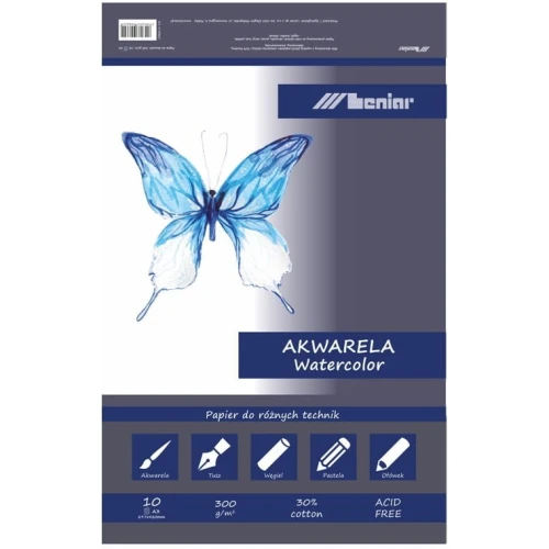 Blok akwarelowy A3 10k 300g 90862 LENIAR