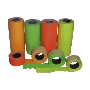 Taśma do metkownicy dwurzędowej 26x16mm (5szt.) prosta różowa