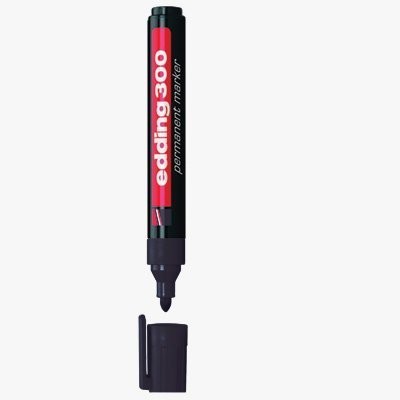 Marker permanentny 300-1 czarny okrągła końcówka EDDING