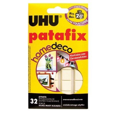 Masa samoprzylepna UHU PATAFIX HOMEDECO do 2kg (32 kwadraty) (40015)