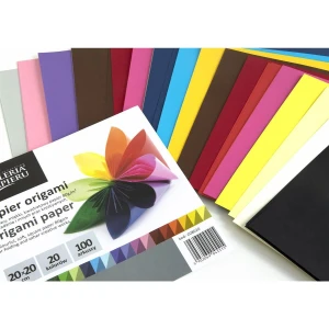 Papier do origami mix kolorów 20x20cm (100ark.) 80g/m2 208020 Galeria Papieru