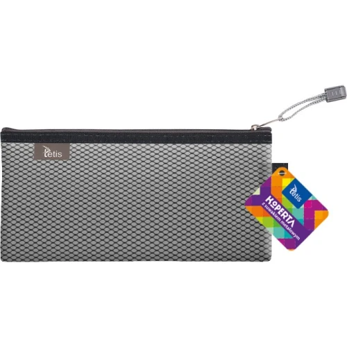 Koperta 24x12cm z suwakiem metalowym TETIS BT609-V czarna