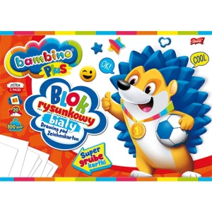 Blok rysunkowy A3 biały 100g. 20kartek BAMBINO