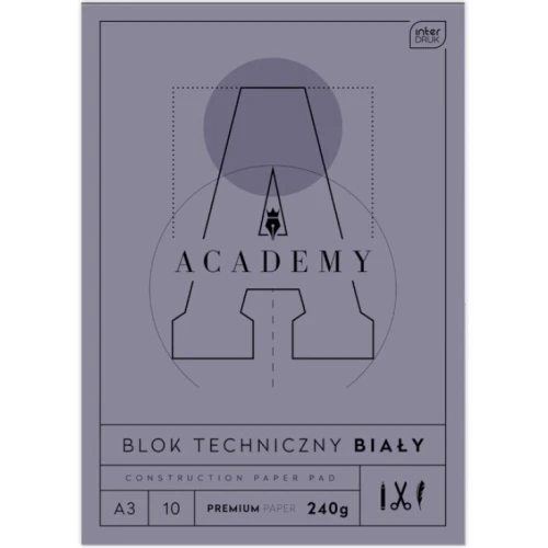 Blok techniczny A3 10 240g ACADEMY