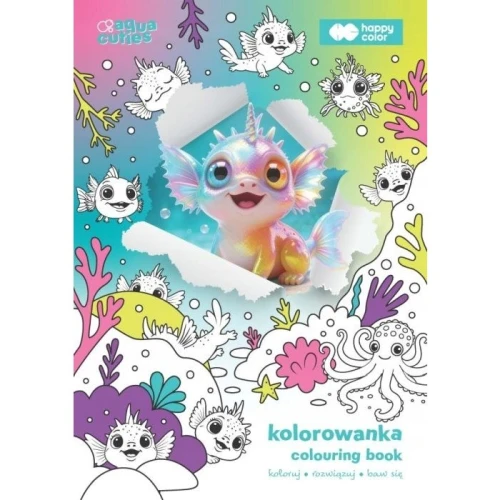 Kolorowanka Aqua Cuties 90g/m2 A4 16str. HA 4720 2030-AC01 HAPPY COLOR