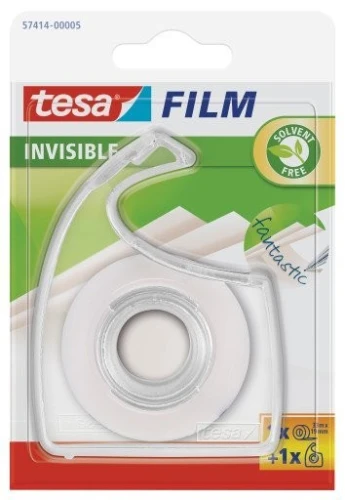 Taśma biurowa TESA INVISIBLE 19x10m z dyspenserem 57660-00000-01