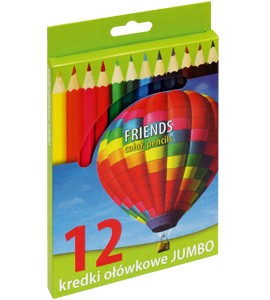 Kredki ołówkowe 12kol JUMBO KOLOR 170-1370 GRAND