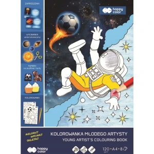 Blok kolorowanka Małego Artysty A4 Cosmo Ball 120g/m2 8ark. HA 4721 2030-CB01 HAPPY COLOR