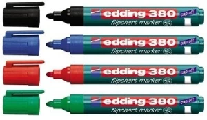 Markery do flipchartu okrągły 1.5-3mm - komplet 4szt EDDING 380-4-2