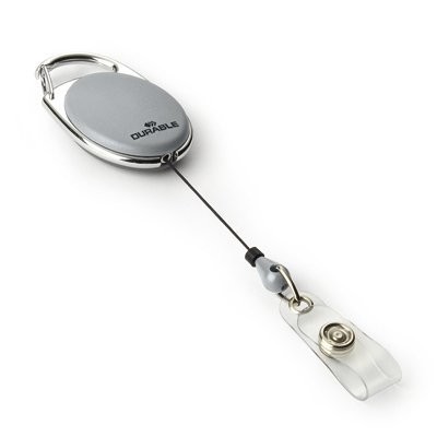 Mechanizm ściągający JOJO STYLE (10szt) szary długość 80cm 832410 metalowe zapięcie DURABLE