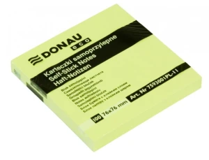 Bloczek samoprzylepny żółty ekologiczny 76x76mm ECO 100 kartek 7593001PL-11 DONAU