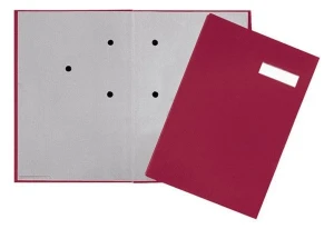 Teczka do podpisu 20-częściowa DURABLE czerwona PP 2419211 okładka z tworzywa