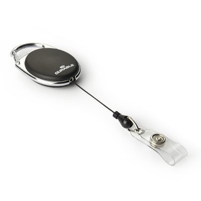 Mechanizm ściągający JOJO STYLE (10szt) czarny długość 80cm 832401 metalowe zapięcie DURABLE