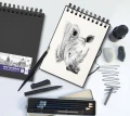 Szkicownik Sketchbook A4 50k 100g czarny 400152648 OXFORD