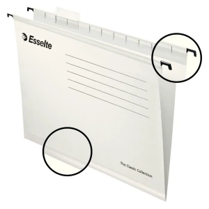 Teczki zawieszane A4 PENDAFLEX STANDARD białe 25szt 90319 ESSELTE