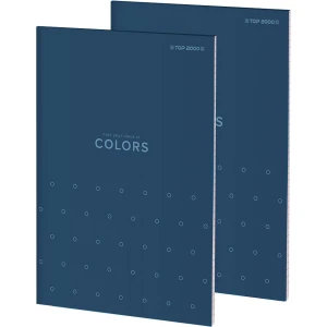 Blok notatnikowy w kratkę A6 notatnik 50 kartek klejony COLORS 400169237 TOP 2000