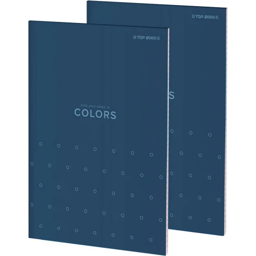 Blok notatnikowy w kratkę A6 notatnik 50 kartek klejony COLORS 400169237 TOP 2000