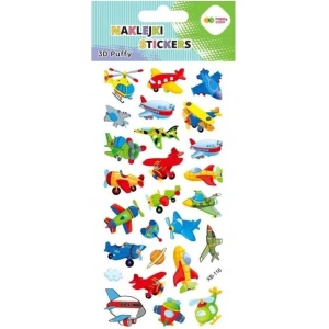Naklejki 3D PUFFY Funny Aircraft 95mm x 220mm HA 4241 9522-KP04 HAPPY COLOR