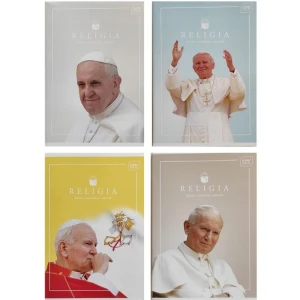 Zeszyt A5 60k kratka RELIGIA JPII/FRANCISZEK INTERDRUK