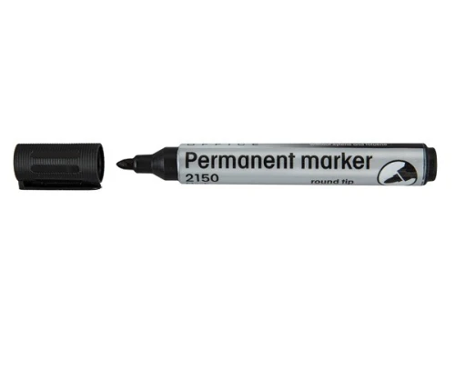 Marker permanentny 2150 czarny okrągła końcówka 110165 LEVIATAN