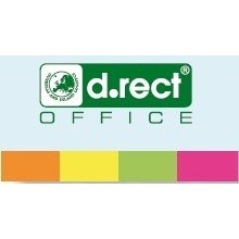 Zakładki indeksujące papierowe D.RECT 20x50mm 4 kolory x50szt. 009346