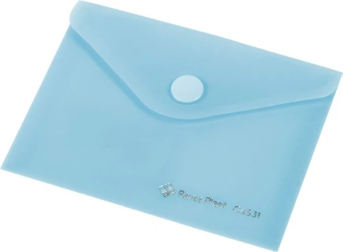 Teczka kopertowa A7 przezroczysta C4531 niebieska 0410-0053-03 Panta Plast