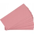 Przekładki do segregatora kartonowe 1/3 A4 105x240mm czerwona 100 sztuk 100205027 OXFORD
