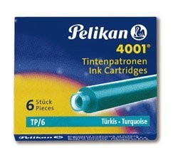 Naboje krótkie turkusowe (6szt.) 400142569 PELIKAN