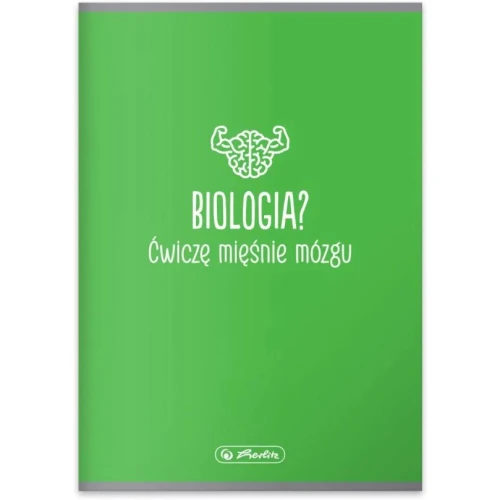 Zeszyt szkolny przedmiotowy A5 60 kartek w kratkę 70g BIOLOGIA 400197997 HERLITZ