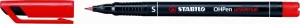 Foliopis STABILO OHPen S niezmywalny 0.4mm czerwony 841/40