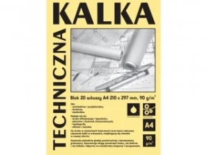 Kalka kreślarska techniczna A4 90g. 10 arkuszy DA4910 KOH-I-NOOR
