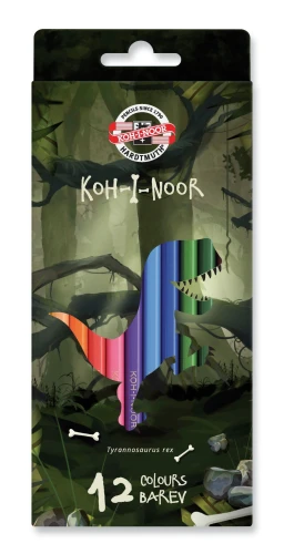 Kredki 12 kolorów DINO 3592 KOH-I-NOOR