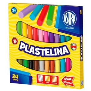 Plastelina szkolna dla dzieci zestaw 24 kolory 303110001 ASTRA