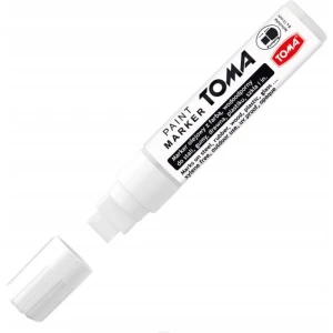 Marker olejowy JUMBO biały 15x8mm TO-443 TOMA