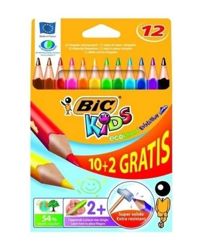 Kredki EVOLUTION TRIANGLE 10+2 8871463 BIC