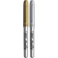 Markery BIC permanentne metaliczne kolory złoty(6szt.) + srebrny(6szt.) 950466
