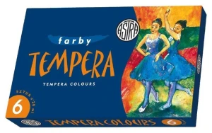 Farby tempera zestaw 6 kolorów 20ml w tubkach 83419901 ASTRA