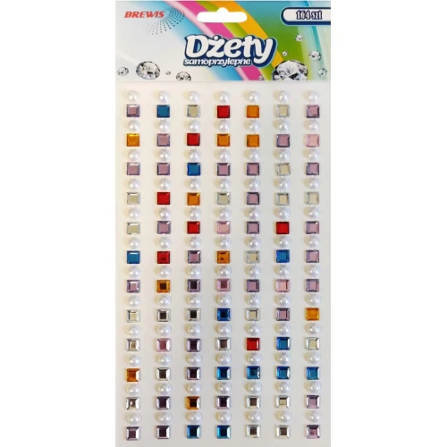 Dżety samoprzylepne kwadraty 164szt. DS88 BREWIS