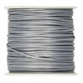 Sznurek bawełniany woskowany 1mm*25m srebrny SBW3 BREWIS