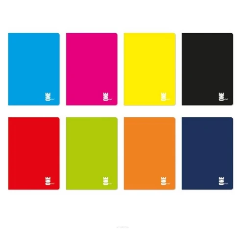 Brulion A4 96k. kratka ONE COLOR 7476 INTERDRUK
