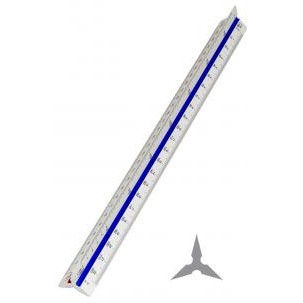 Linijka skalówka aluminiowa 30cm nr.24 20024 LENIAR