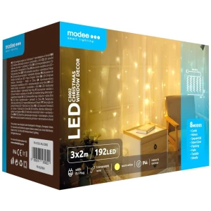 Kurtyna LED MODEE 3x2m ciepła barwa 192LED ML-C3002