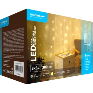 Kurtyna LED MODEE 3x3m ciepła barwa 300LED ML-C3006
