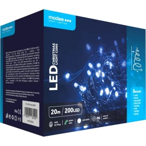 Lampki choinkowe MODEE 20m zimna barwa 200LED ML-C2005