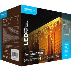 Lampki zewnętrzne MODEE 4m70cm ciepła barwa 200LED ML-C2020