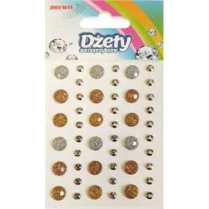 Dżety samoprzylepne złoto/srebro/ brąz mix DS85 BREWIS